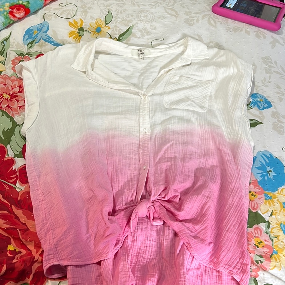 NWOT linen top